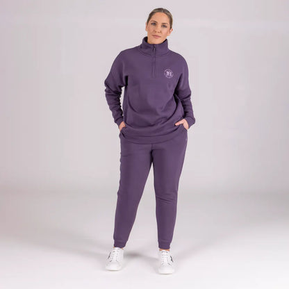 Shires Aubrion Serene Half Zip Sweater Purple