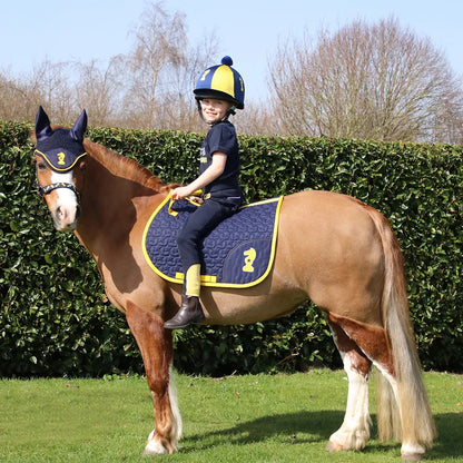 Be Brave Tots Jodhpurs by Little Knight Navy/Yellow 5-6 years