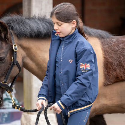 Shires Aubrion Team Jacket - Young Rider Navy