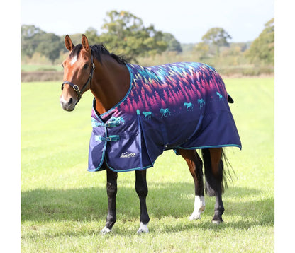 Shires Highlander Original 100 Turnout Rug Navy Forest