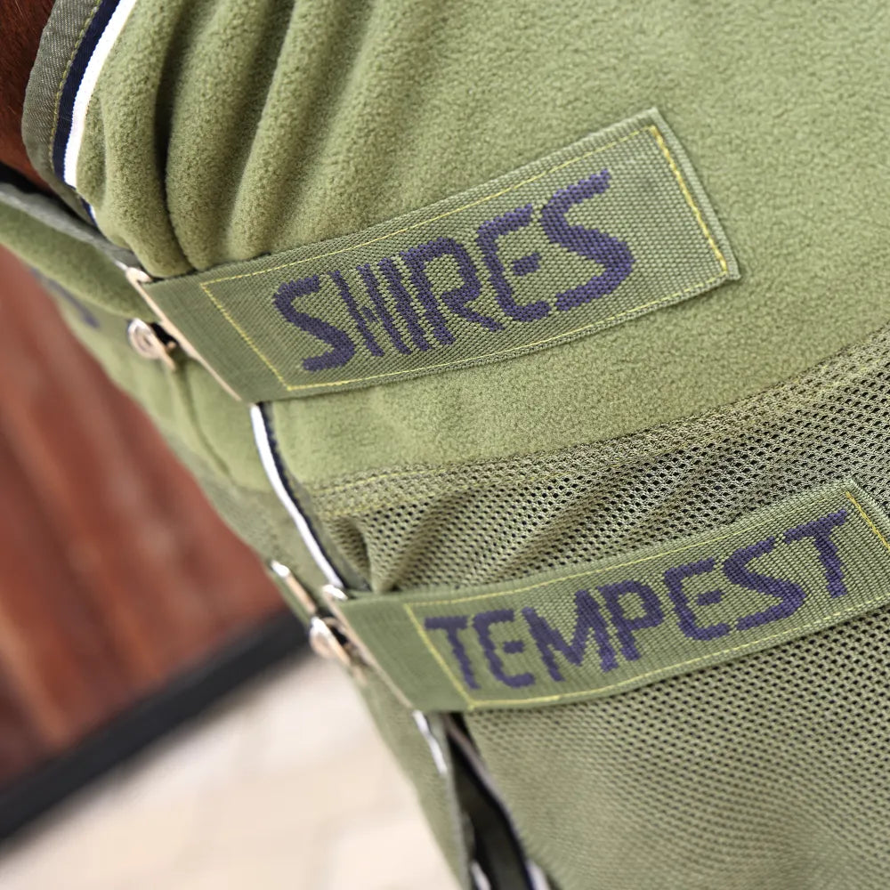 Shires Tempest Original Fleece & Mesh Cooler Rug Khaki