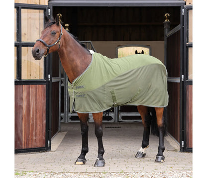 Shires Tempest Original Fleece & Mesh Cooler Rug Khaki