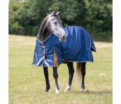 Shires Highlander Plus Lite Turnout Rug Navy