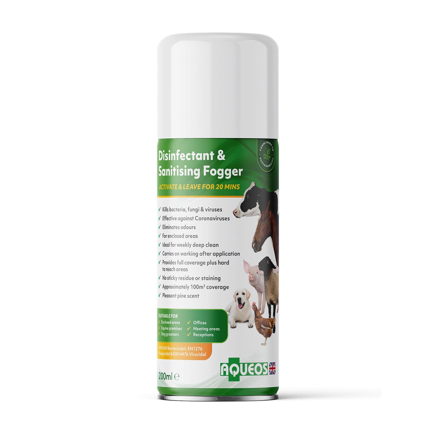 Aqueos Disinfectant & Sanitising Fogger - 200ml