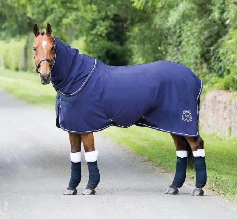 Bridleway Detachable Combo Fleece Rug Navy 5ft 6