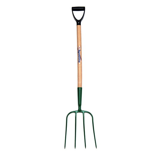 Fynalite Manure Fork 4 Prong D-Grip 32" Ash Handle 4PWD- Free P&P