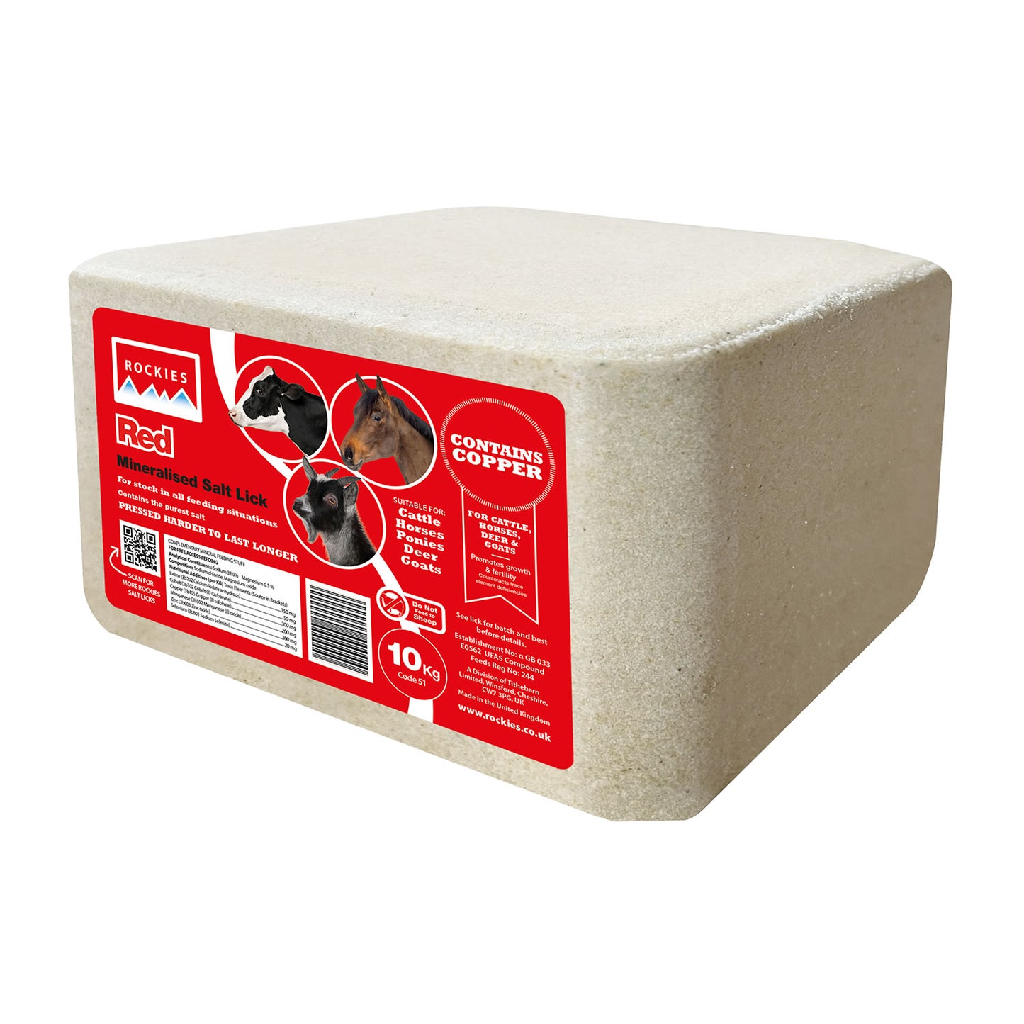 Rockies Red Salt Lick 10kg