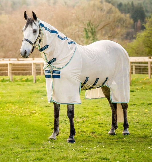 Horseware Amigo Bug Buster Fly Sheet Chalk/Navy & Blue Haze