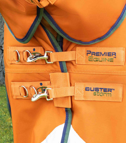 Premier Equine Buster Storm 400g Combo Turnout Rug with Classic Neck Burnt Orange