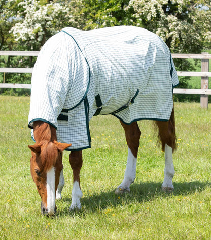 Premier Equine Combo Cotton Sheet Green Check