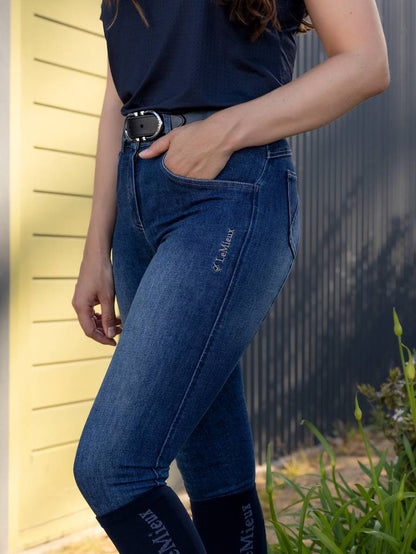 LeMieux Anneka Denim Breech Navy