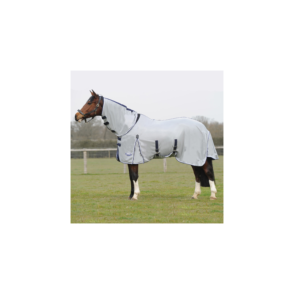 WeatherBeeta Airflow Combo Mesh Fly Rug Silver/Navy/White