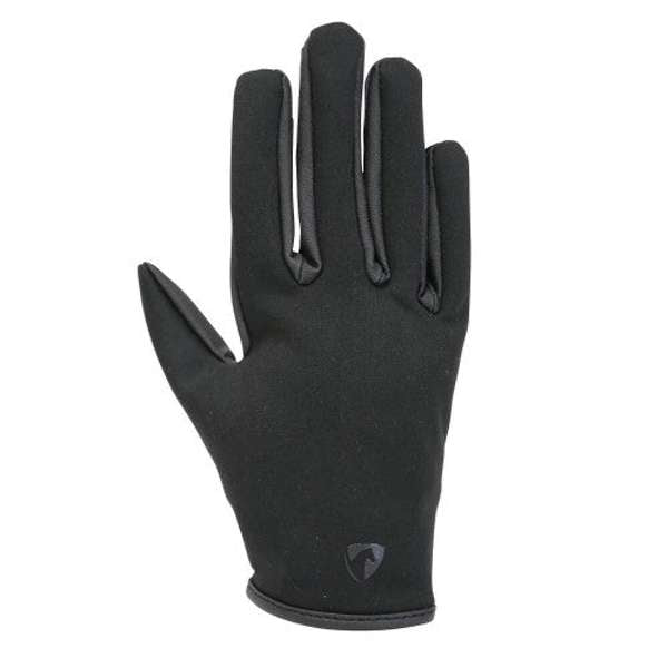 Hy Equestrian Kids Softshell Comfort Riding Gloves Black X-Small