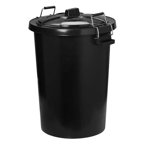 ProStable Dustbin c/w Locking Lid 90 Litre