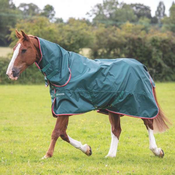 Shires Typhoon Lite Combo Turnout Rug Green